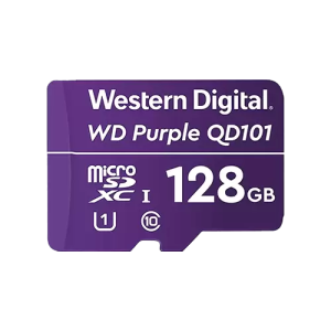 MICROSD WD PURPLE CLASE 10 128GB PARA VIDEOVIGILANCIA