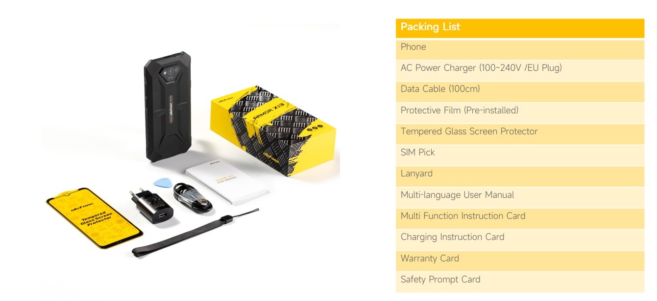 ULEFONE-ARMOR-X13 MEDIATEK HELIO G36 OCTA-CORE 2.2 GHz CPU - Imagen 3